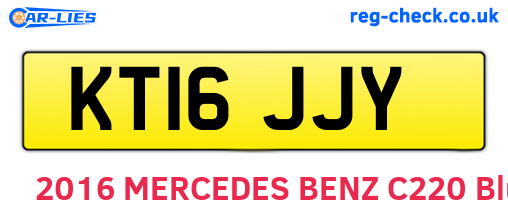 KT16JJY are the vehicle registration plates.