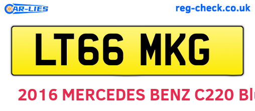 LT66MKG are the vehicle registration plates.