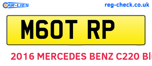 M60TRP are the vehicle registration plates.