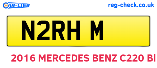 N2RHM are the vehicle registration plates.