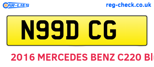 N99DCG are the vehicle registration plates.