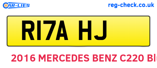 R17AHJ are the vehicle registration plates.