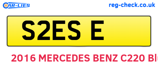 S2ESE are the vehicle registration plates.