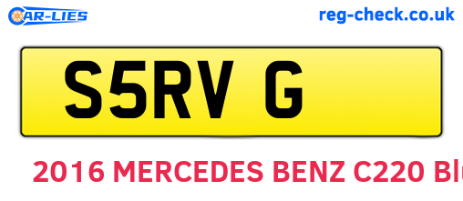 S5RVG are the vehicle registration plates.