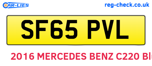 SF65PVL are the vehicle registration plates.