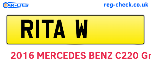 R1TAW are the vehicle registration plates.