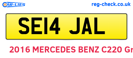 SE14JAL are the vehicle registration plates.