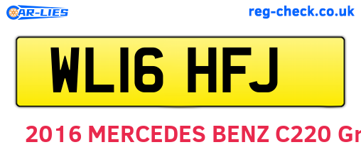 WL16HFJ are the vehicle registration plates.