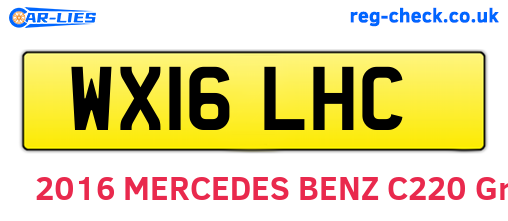 WX16LHC are the vehicle registration plates.