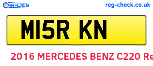 M15RKN are the vehicle registration plates.