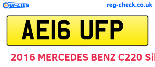 AE16UFP are the vehicle registration plates.