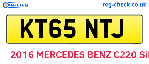 KT65NTJ are the vehicle registration plates.