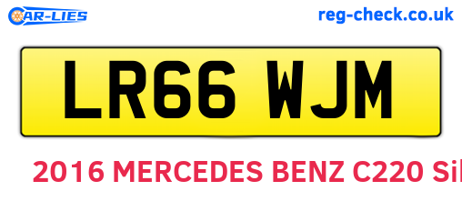 LR66WJM are the vehicle registration plates.