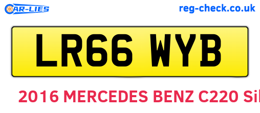 LR66WYB are the vehicle registration plates.