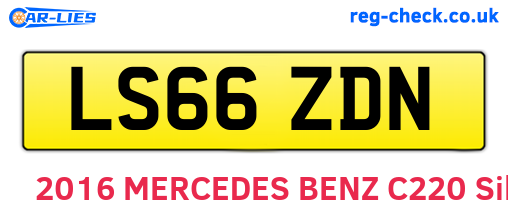 LS66ZDN are the vehicle registration plates.