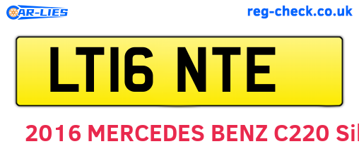 LT16NTE are the vehicle registration plates.