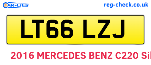 LT66LZJ are the vehicle registration plates.