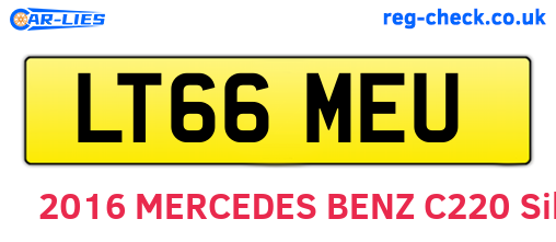 LT66MEU are the vehicle registration plates.