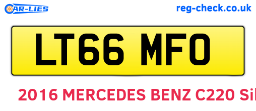 LT66MFO are the vehicle registration plates.