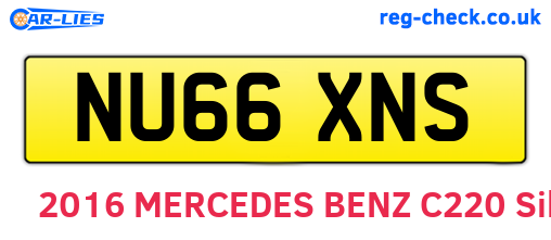 NU66XNS are the vehicle registration plates.