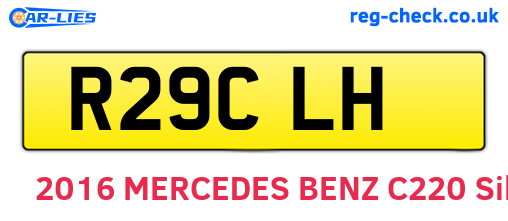 R29CLH are the vehicle registration plates.