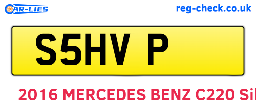 S5HVP are the vehicle registration plates.