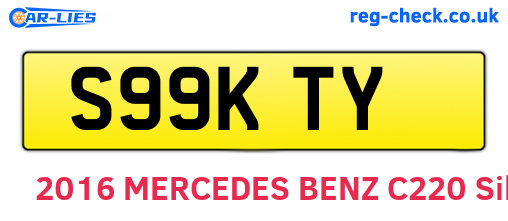 S99KTY are the vehicle registration plates.