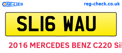 SL16WAU are the vehicle registration plates.