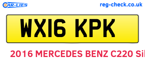 WX16KPK are the vehicle registration plates.