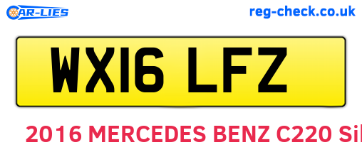 WX16LFZ are the vehicle registration plates.