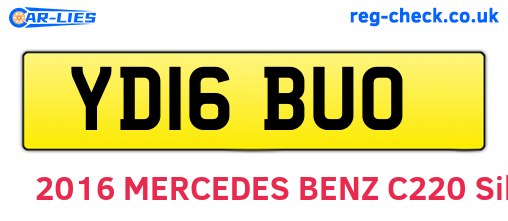 YD16BUO are the vehicle registration plates.