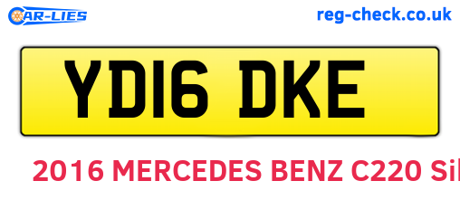 YD16DKE are the vehicle registration plates.