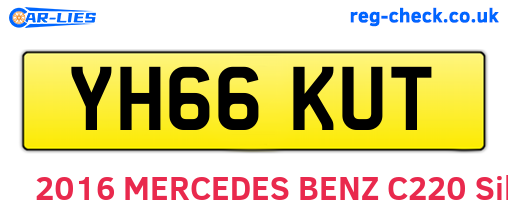 YH66KUT are the vehicle registration plates.