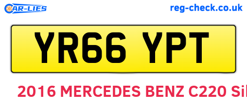 YR66YPT are the vehicle registration plates.