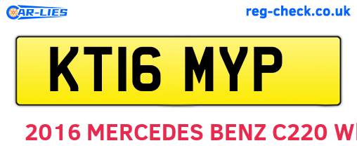 KT16MYP are the vehicle registration plates.