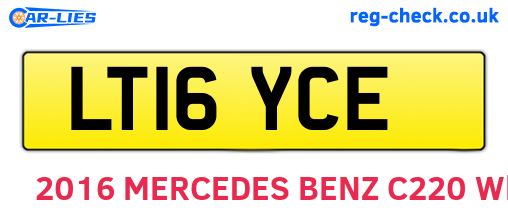 LT16YCE are the vehicle registration plates.