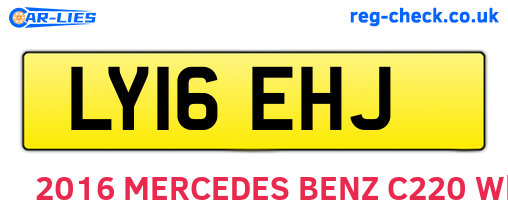 LY16EHJ are the vehicle registration plates.