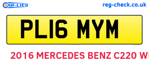 PL16MYM are the vehicle registration plates.