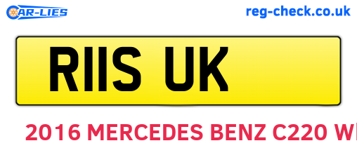 R11SUK are the vehicle registration plates.