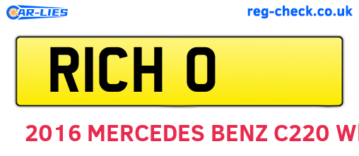 R1CHO are the vehicle registration plates.