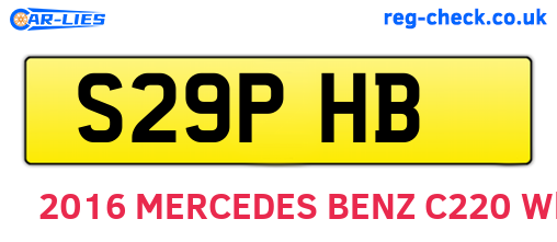S29PHB are the vehicle registration plates.