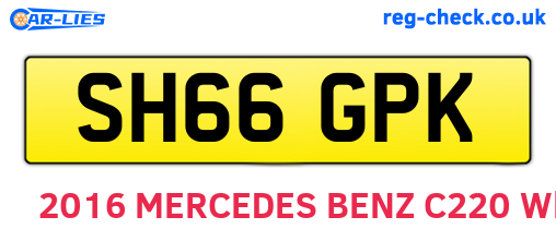 SH66GPK are the vehicle registration plates.