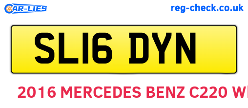 SL16DYN are the vehicle registration plates.