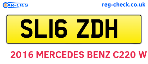 SL16ZDH are the vehicle registration plates.
