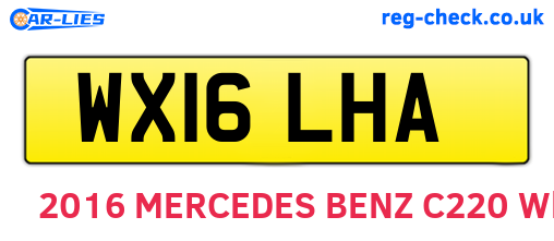 WX16LHA are the vehicle registration plates.