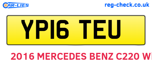 YP16TEU are the vehicle registration plates.