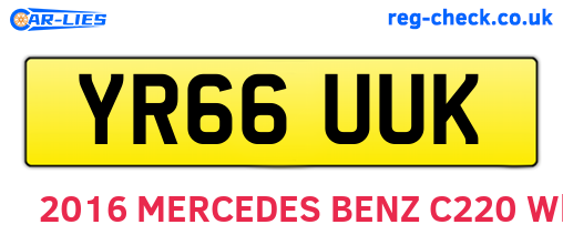 YR66UUK are the vehicle registration plates.
