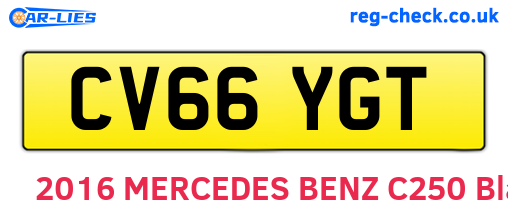 CV66YGT are the vehicle registration plates.