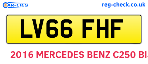 LV66FHF are the vehicle registration plates.