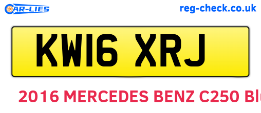 KW16XRJ are the vehicle registration plates.